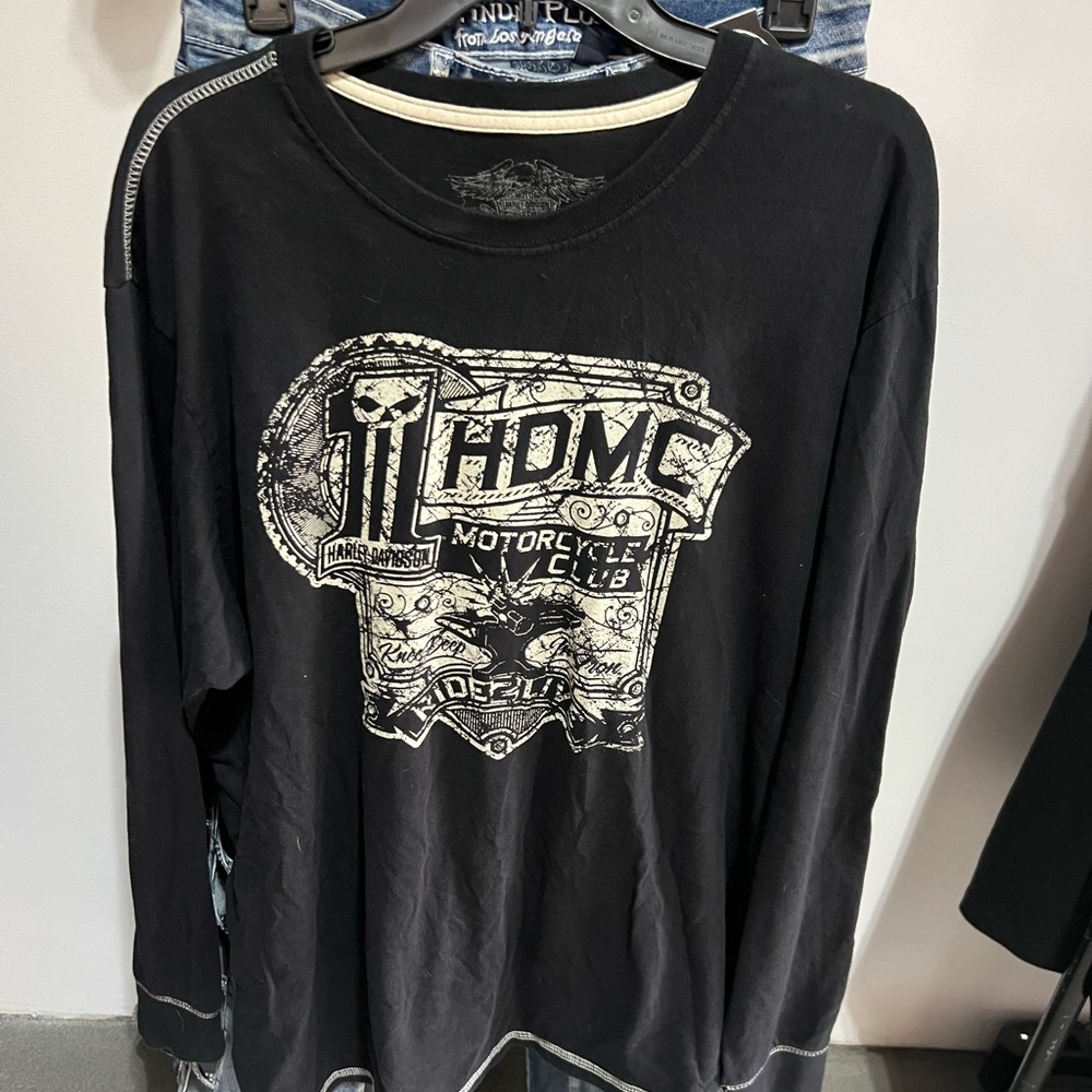 Harley Davidson Long Sleeve Men’s Top 2XL